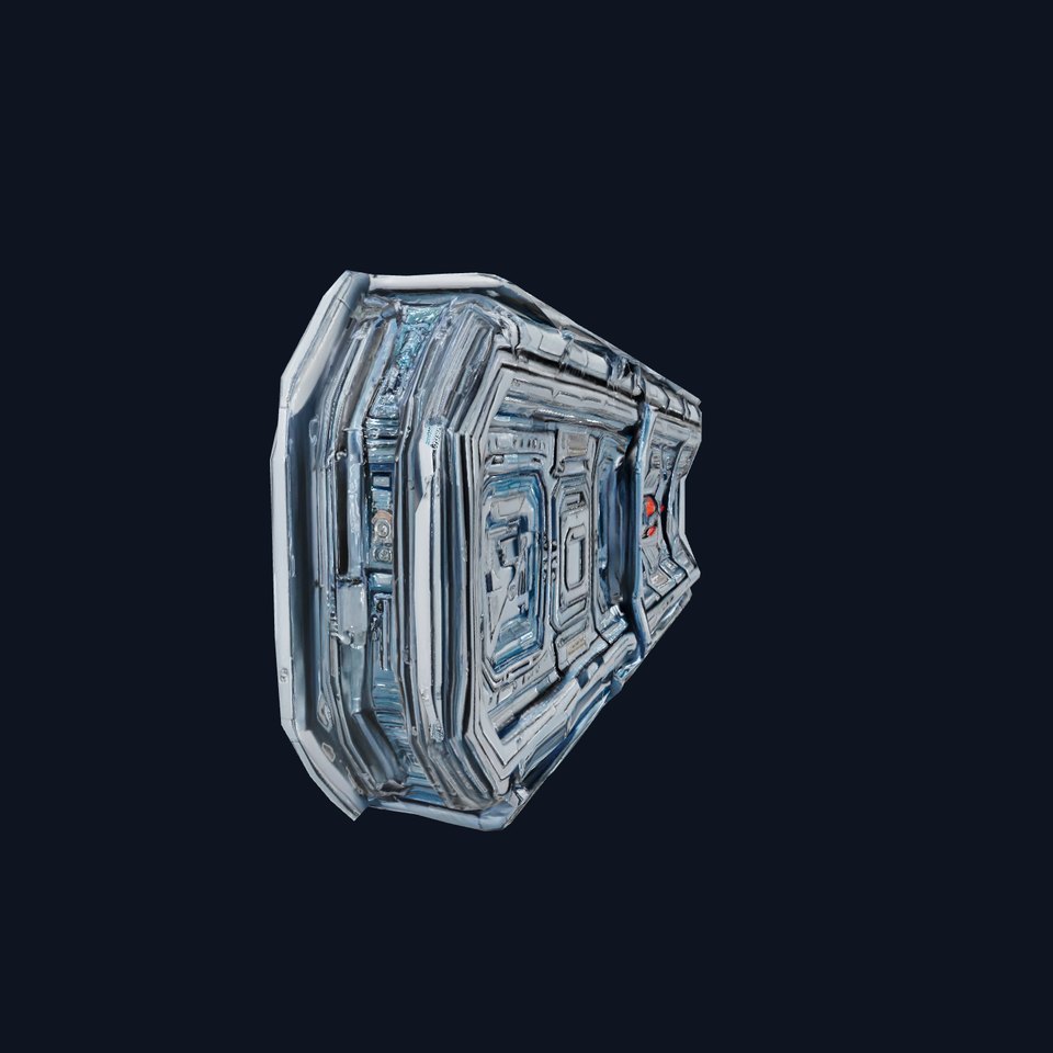 Futuristic Wall Panel model pack